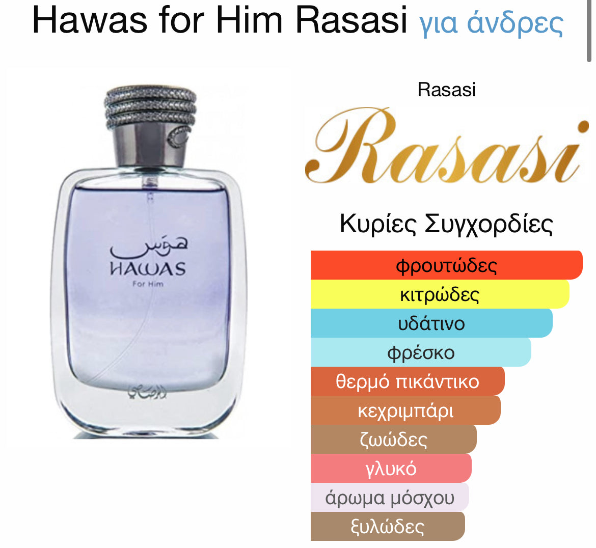 5ml decant - Rasasi Hawas