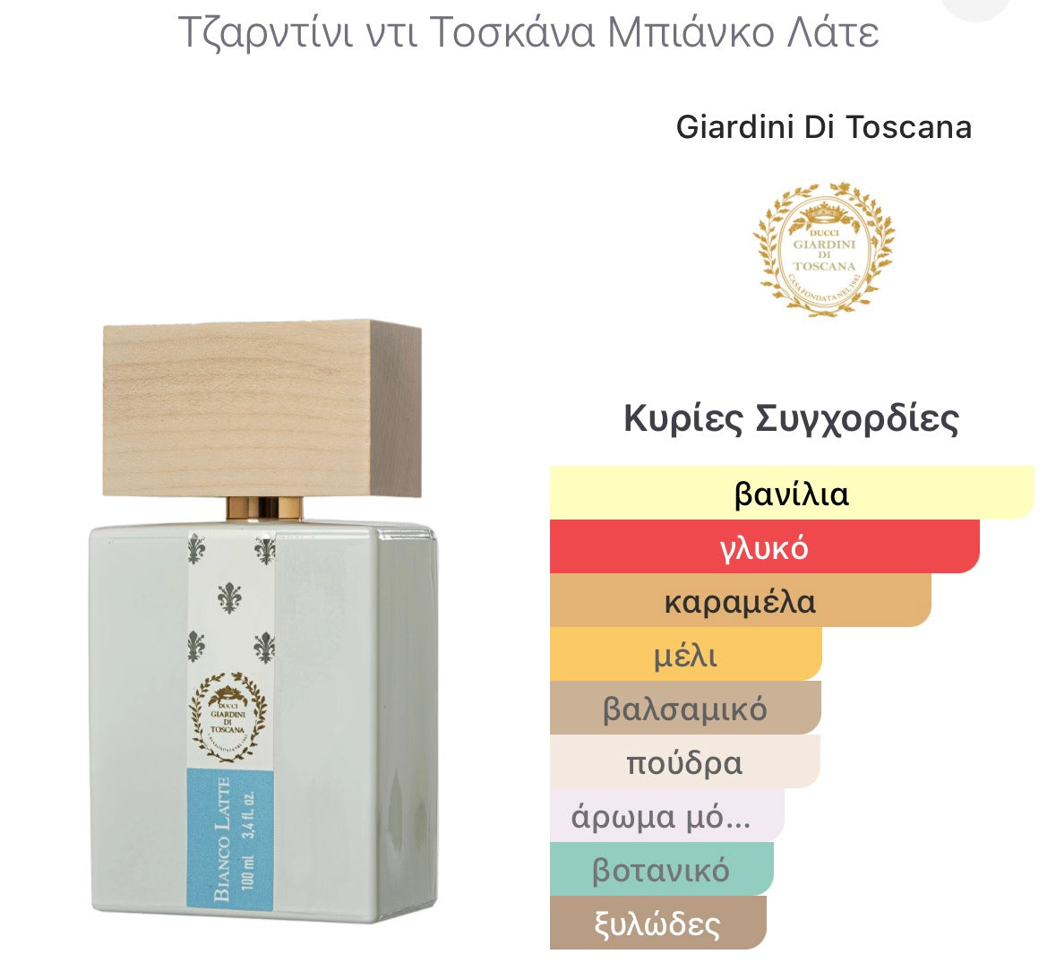 3ml/5ml/8ml decant - Giardini Di Toscana Bianco Latte