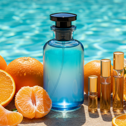 Afternoon bottle with decants - mandarin and orange