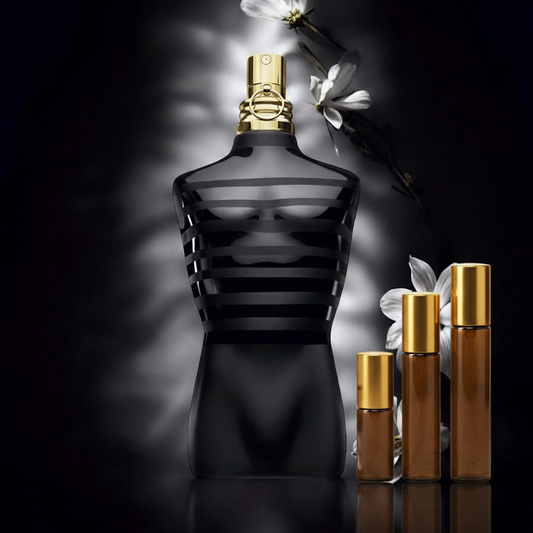 JPG Le Male Le Parfum with decants - retry