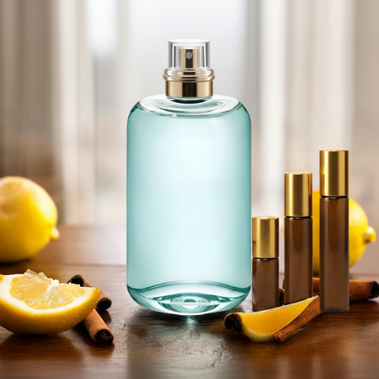 Square format Imagine with lemons and cinnamon