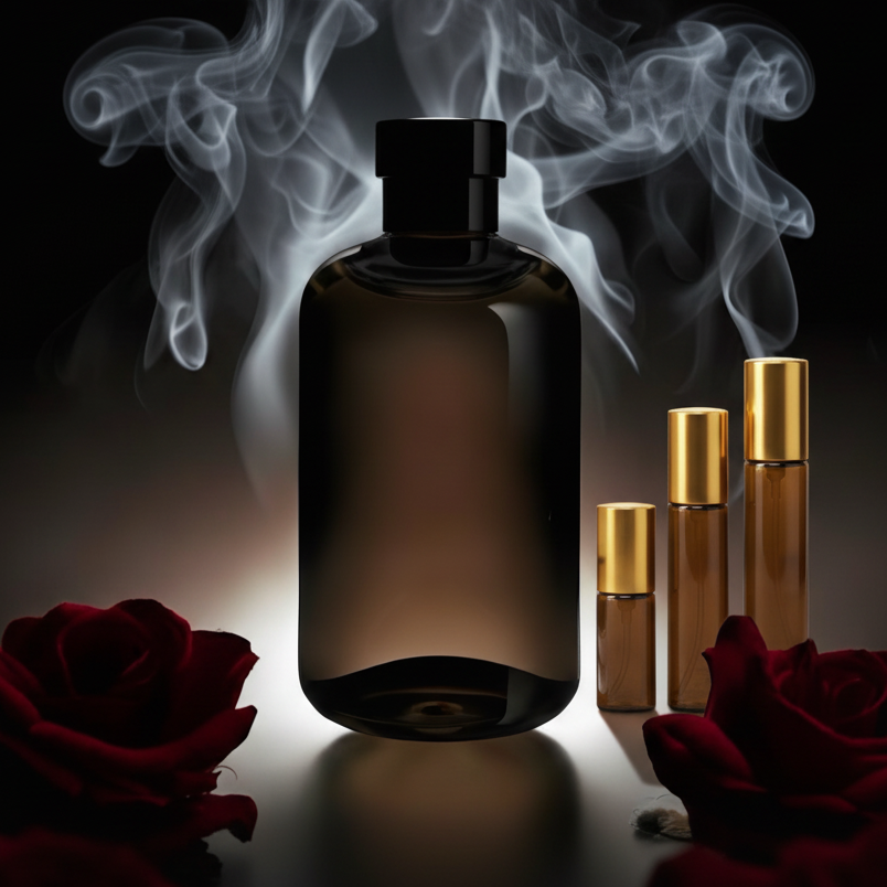 Square format Nomade with smoke and roses